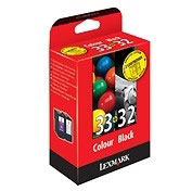 Lexmark Combo-Pack No.32/33 Black and Color Print Cartridges BLISTER (80D2926BR)